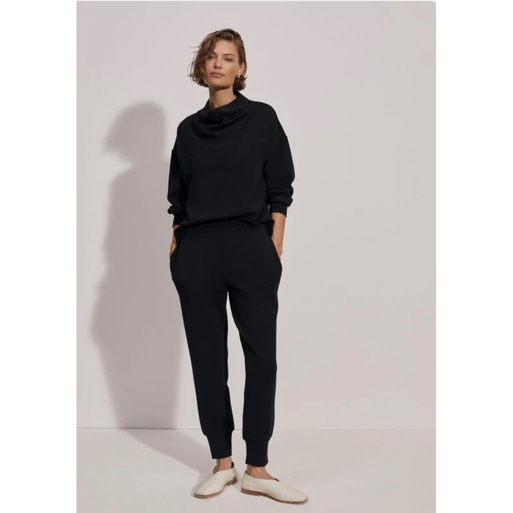 Varley DoubleSoft Slim Fit Joggers Black High Rise Sweatpants Large